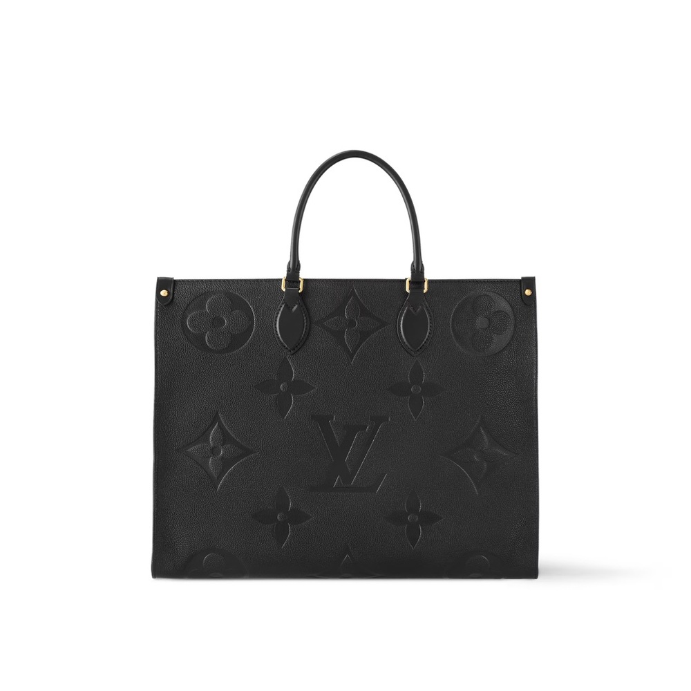 Louis Vuitton On The Go GM Black Monogram Empreinte Leather Tote
